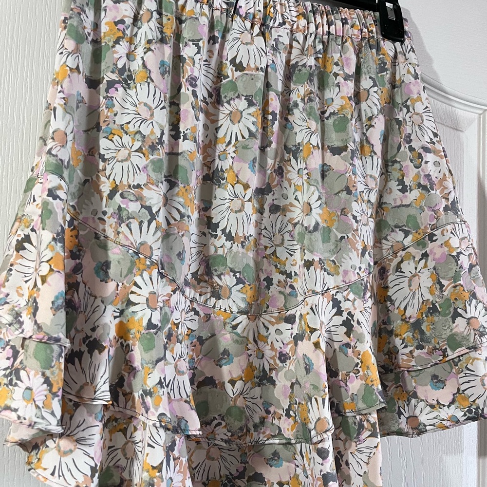 Floral Ruffle Skirt - Multicolor - Picture 3 of 6